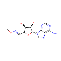 CO/N=C/[C@H]1O[C@@H](n2cnc3c(N)ncnc32)[C@H](O)[C@@H]1O ZINC000013762055