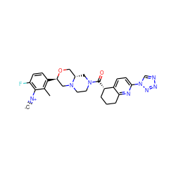 [C-]#[N+]c1c(F)ccc([C@@H]2CN3CCN(C(=O)[C@H]4CCCc5nc(-n6cnnn6)ccc54)C[C@H]3CO2)c1C ZINC000473171315