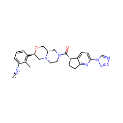 [C-]#[N+]c1cccc([C@@H]2CN3CCN(C(=O)[C@H]4CCc5nc(-n6cnnn6)ccc54)C[C@H]3CO2)c1C ZINC000473179581