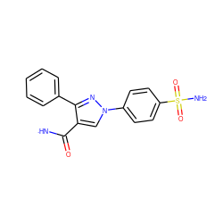 [NH]C(=O)c1cn(-c2ccc(S(N)(=O)=O)cc2)nc1-c1ccccc1 ZINC000089469044