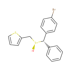 [O-][S@@+](Cc1cccs1)[C@@H](c1ccccc1)c1ccc(Br)cc1 ZINC001772624947