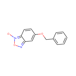 [O-][n+]1onc2cc(OCc3ccccc3)ccc21 ZINC000095573916