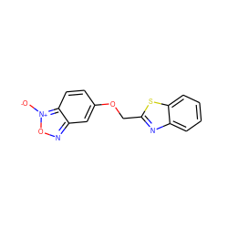 [O-][n+]1onc2cc(OCc3nc4ccccc4s3)ccc21 ZINC000095577510