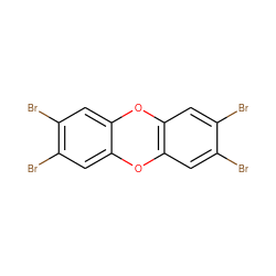 Brc1cc2c(cc1Br)Oc1cc(Br)c(Br)cc1O2 ZINC000002570853