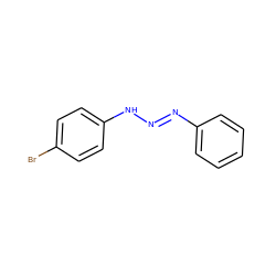 Brc1ccc(N/N=N/c2ccccc2)cc1 ZINC000018105583