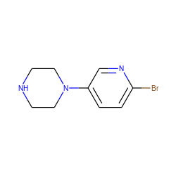 Brc1ccc(N2CCNCC2)cn1 ZINC000013704043