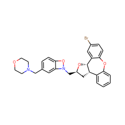 Brc1ccc2c(c1)[C@H]1O[C@H](Cn3oc4ccc(CN5CCOCC5)cc43)C[C@H]1c1ccccc1O2 ZINC000028524793