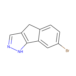 Brc1ccc2c(c1)-c1[nH]ncc1C2 ZINC000063298610