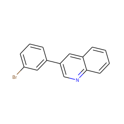 Brc1cccc(-c2cnc3ccccc3c2)c1 ZINC000028821531