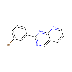 Brc1cccc(-c2ncc3cccnc3n2)c1 ZINC000028826519