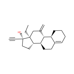 C#C[C@]1(O)CC[C@H]2[C@@H]3CCC4=CCCC[C@@H]4[C@H]3C(=C)C[C@@]21CC ZINC000004097416