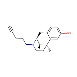 C#CCCCN1CC[C@]2(C)c3cc(O)ccc3C[C@H]1[C@@H]2C ZINC000027555595