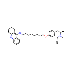 C#CCN(C)[C@H](C)Cc1ccc(OCCCCCCCCNc2c3c(nc4ccccc24)CCCC3)cc1 ZINC000095591245