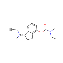 C#CCN(C)[C@H]1CCc2c(OC(=O)N(C)CC)cccc21 ZINC000013492306