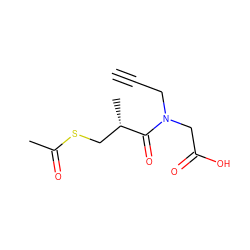 C#CCN(CC(=O)O)C(=O)[C@@H](C)CSC(C)=O ZINC000027727145