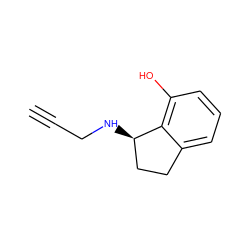 C#CCN[C@@H]1CCc2cccc(O)c21 ZINC000013492312