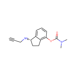 C#CCN[C@H]1CCc2c(OC(=O)N(C)C)cccc21 ZINC000013492282