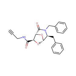 C#CCNC(=O)[C@@H]1O[C@@H]2O[C@H]1C(=O)N(Cc1ccccc1)[C@H]2Cc1ccccc1 ZINC000045374041