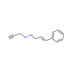 C#CCNNC/C=C/c1ccccc1 ZINC000026646673