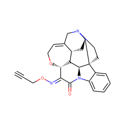 C#CCO/N=C1/C(=O)N2c3ccccc3[C@@]34CCN5CC6=CCO[C@@H]1[C@@H]([C@H]23)[C@H]6C[C@H]54 ZINC001772622679