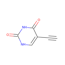 C#Cc1c[nH]c(=O)[nH]c1=O ZINC000000005467