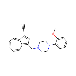 C#Cc1cc(CN2CCN(c3ccccc3OC)CC2)c2cccccc1-2 ZINC000095558448