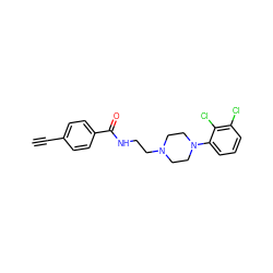 C#Cc1ccc(C(=O)NCCN2CCN(c3cccc(Cl)c3Cl)CC2)cc1 ZINC000028868945