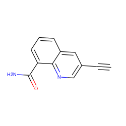 C#Cc1cnc2c(C(N)=O)cccc2c1 ZINC000040425177