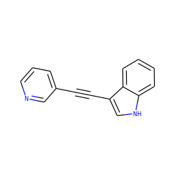 C(#Cc1c[nH]c2ccccc12)c1cccnc1 ZINC000072142881