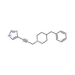 C(#Cc1c[nH]cn1)CN1CCC(Cc2ccccc2)CC1 ZINC000026669711