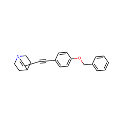 C(#Cc1ccc(OCc2ccccc2)cc1)C1=CN2CCC1CC2 ZINC000029055886