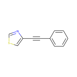 C(#Cc1cscn1)c1ccccc1 ZINC000013492924