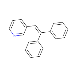 C(=C(c1ccccc1)c1ccccc1)c1cccnc1 ZINC000013610866