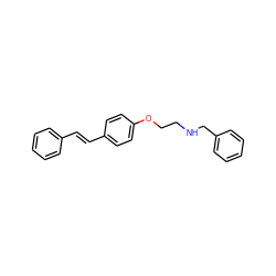 C(=C/c1ccc(OCCNCc2ccccc2)cc1)\c1ccccc1 ZINC000026502165