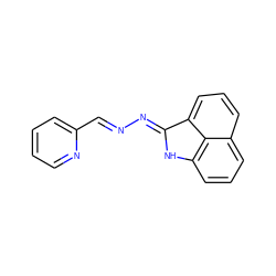 C(=N/N=C1\Nc2cccc3cccc1c23)\c1ccccn1 ZINC000003180521