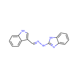 C(=N/Nc1nc2ccccc2[nH]1)\c1c[nH]c2ccccc12 ZINC000004750473