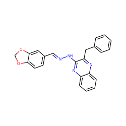 C(=N/Nc1nc2ccccc2nc1Cc1ccccc1)\c1ccc2c(c1)OCO2 ZINC000064540239