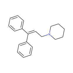 C(CN1CCCCC1)=C(c1ccccc1)c1ccccc1 ZINC000003626043