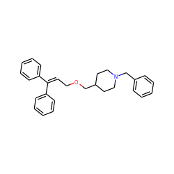 C(COCC1CCN(Cc2ccccc2)CC1)=C(c1ccccc1)c1ccccc1 ZINC000026401619