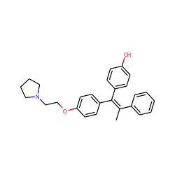 C/C(=C(/c1ccc(O)cc1)c1ccc(OCCN2CCCC2)cc1)c1ccccc1 ZINC000653719495