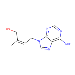 C/C(=C/Cn1cnc2c(N)ncnc21)CO ZINC000029464408