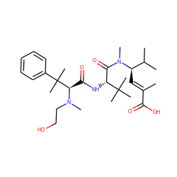 C/C(=C\[C@H](C(C)C)N(C)C(=O)[C@@H](NC(=O)[C@@H](N(C)CCO)C(C)(C)c1ccccc1)C(C)(C)C)C(=O)O ZINC000013583011