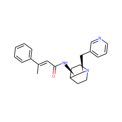 C/C(=C\C(=O)N[C@@H]1C2CCN(CC2)[C@@H]1Cc1cccnc1)c1ccccc1 ZINC000028523784