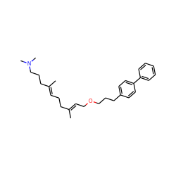 C/C(=C\COCCCc1ccc(-c2ccccc2)cc1)CC/C=C(\C)CCCN(C)C ZINC000028899208