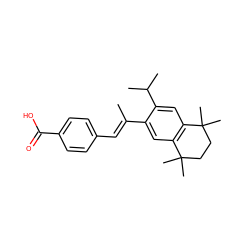 C/C(=C\c1ccc(C(=O)O)cc1)c1cc2c(cc1C(C)C)C(C)(C)CCC2(C)C ZINC000013734376