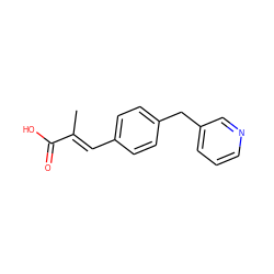 C/C(=C\c1ccc(Cc2cccnc2)cc1)C(=O)O ZINC000013520230