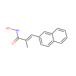 C/C(=C\c1ccc2ccccc2c1)C(=O)NO ZINC000028109710