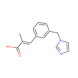 C/C(=C\c1cccc(Cn2ccnc2)c1)C(=O)O ZINC000036242085