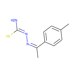C/C(=N/N=C(/N)S)c1ccc(C)cc1 ZINC000005548949