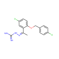 C/C(=N/NC(=N)N)c1cc(Cl)ccc1OCc1ccc(Cl)cc1 ZINC000028888849